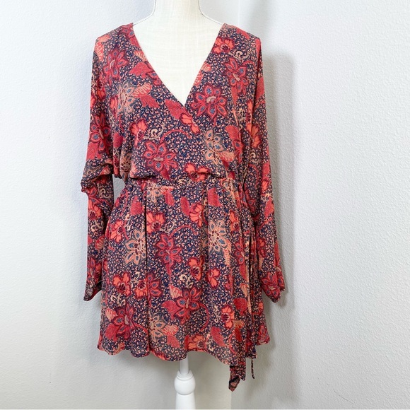 Free People Teegan Floral Long Sleeve Minidress - Picture 13 of 13